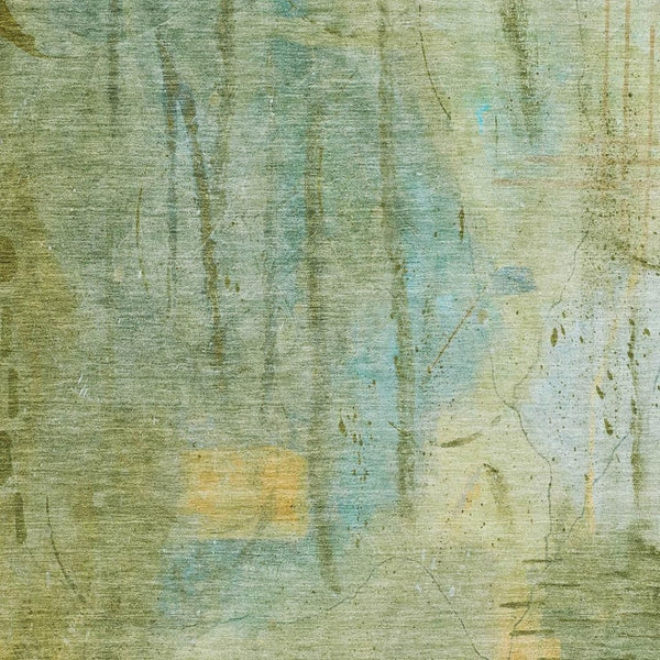 HomeRoots 5' X 8' Sage and Gold Abstract Area Rug - Stylish, Washable, Durable for Indoor & Outdoor Spaces! 629738