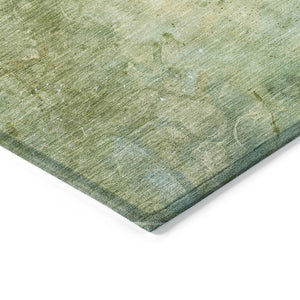 HomeRoots 5' X 8' Sage and Gold Abstract Area Rug - Stylish, Washable, Durable for Indoor & Outdoor Spaces! 629738