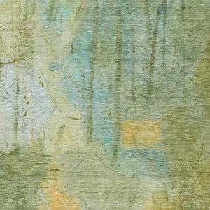 HomeRoots 8' X 10' Sage and Gold Abstract Area Rug – Washable, Durable, Stylish for Indoor and Outdoor Use 629740