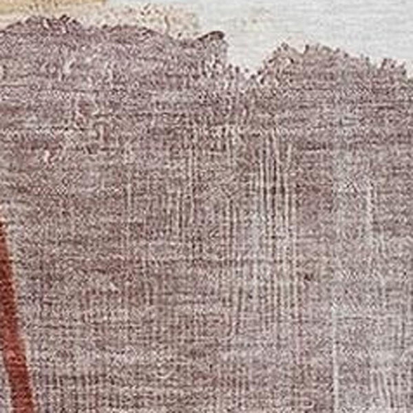 HomeRoots 10' Contemporary Terra Cotta & Ivory Washable Area Rug - Indoor/Outdoor, Stain-Resistant, Versatile 629784