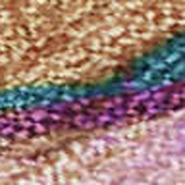 HomeRoots 8' X 10' Abstract Washable Area Rug in Sage Teal Blue & Blush - Durable Indoor/Outdoor Comfort & Style 629856