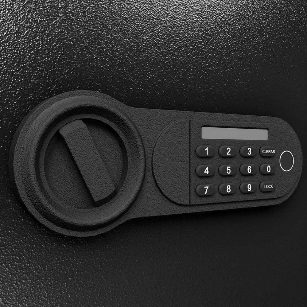 English Elm Steel Security Safe With Electronic Keypad - Heavy-Duty Lock Box For Valuables, Cash & Jewelry Storage W396P278366-GIGA