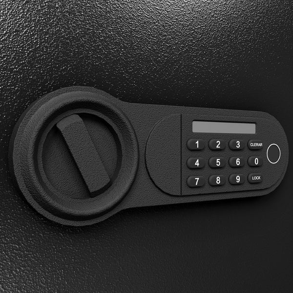 English Elm Steel Security Safe With Electronic Keypad - Heavy-Duty Lock Box For Valuables, Cash & Jewelry Storage W396P278366-GIGA