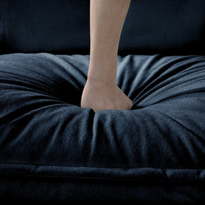 English Elm Oversized Modular Sectional Sofa Sleeper With 3 Ottomans, Soft Pillows & Dual-Layer Comfort W3163S00026-GIGA