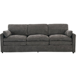 English Elm 101.2" Modular Chenille Sectional Sofa with Tufted Cushions and Deep Seating for Living Room Grey N719S001922E