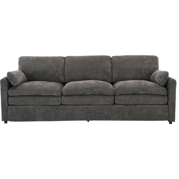 English Elm 101.2" Modular Chenille Sectional Sofa with Tufted Cushions and Deep Seating for Living Room Grey N719S001922E