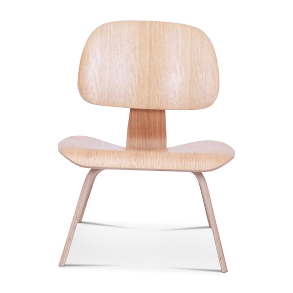 English Elm Molded Plywood Lounge Chair Mid Century Ergonomic Ash Veneer Seat for Living Room Oak B353P478334