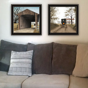 English Elm Trendy Decor 4u Billy Jacobs Headin Home 2 Piece Framed Rustic Wall Art Set B067P256608