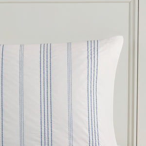 English Elm 6 Piece Cotton Jacquard Oversized Comforter Set - Luxurious Bedding With Decorative Pillows & Bedskirt B035P280376