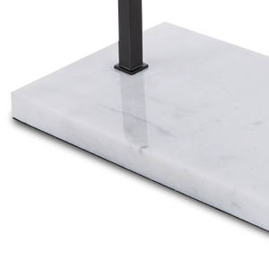 Cloister Modern Bronze Floor Lamp with Elegant Arc Design and White Linen Shade for Contemporary Spaces