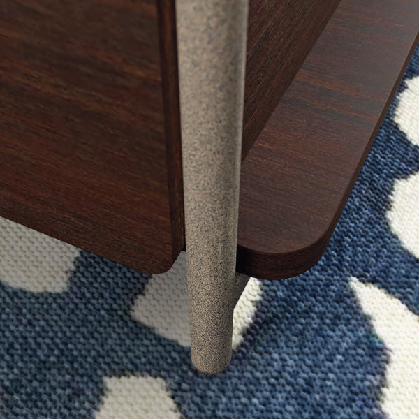 English Elm L-Shaped Desk In Warm Brown Finish - Versatile, Stylish Workspace With Smart Storage & Cable Management B356P367806
