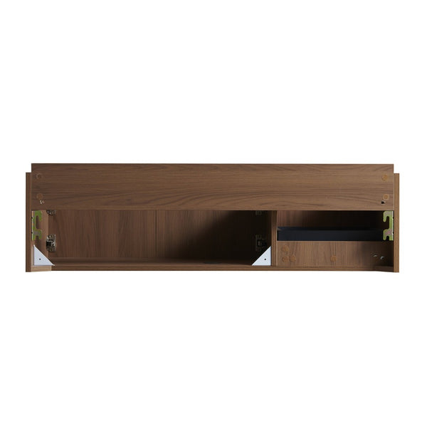 English Elm 48" Muri Oak Woodgrain Plywood Bathroom Vanity Cabinet with Soft Close Doors W2615P279391