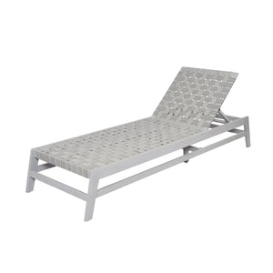 English Elm Christopher Knight Home® - Outdoor Rope Chaise Lounge with Acacia Wood Frame and Adjustable 4-Position Recline for Patio Comfort Grey,LIGHT GREY 84.84 L x 29.13 W x 5.78 H N776P288556G