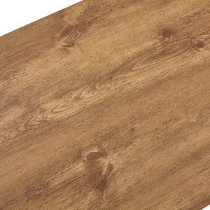 English Elm Modern Two Tier Rectangular Coffee Table with Open Shelf for Living Room Storage W3875P389550