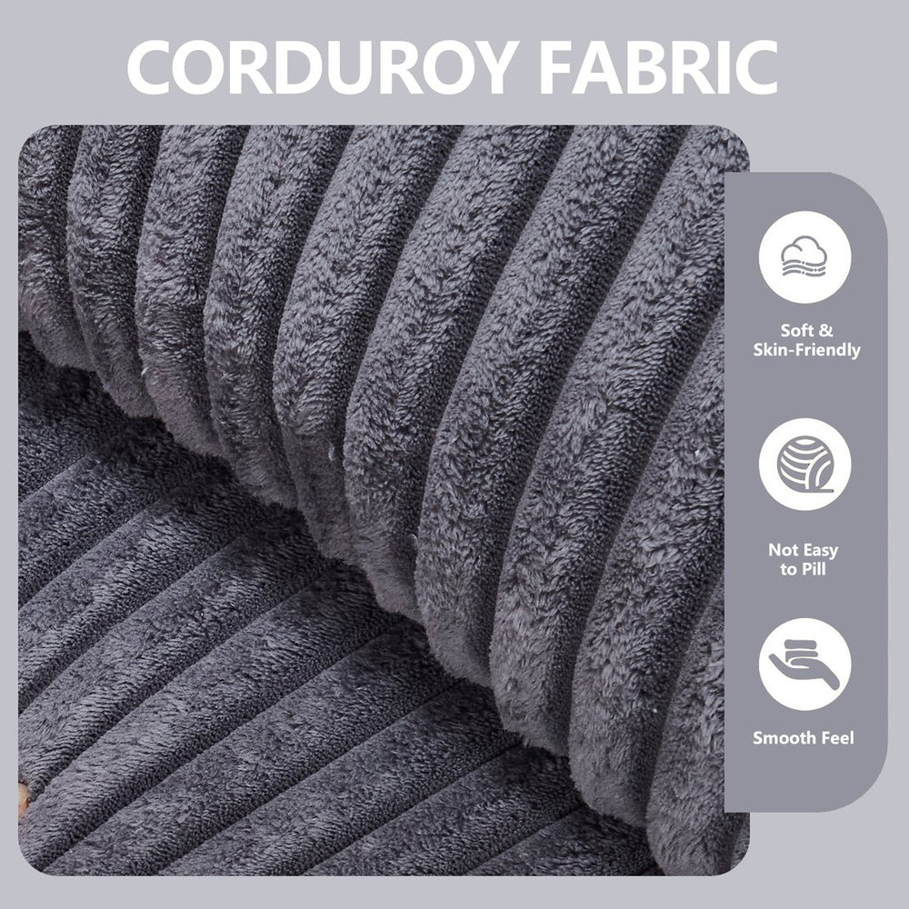 English Elm Modern Minimalist Modular Sectional Sofa - Versatile L-Shape Cloud Couch With Plush Comfort & Style W2959S00002