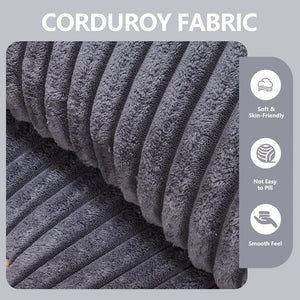 English Elm Modern Minimalist Modular Sectional Sofa - Versatile L-Shape Cloud Couch With Plush Comfort & Style W2959S00002