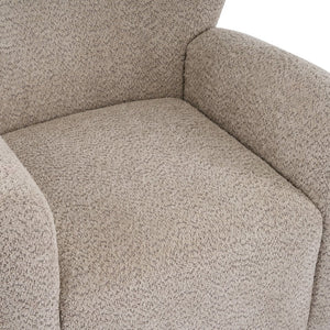 English Elm Modern Bouclé Wingback Swivel Chair with 360 Degree Rotation for Living Room Black,Camel N776P403573M