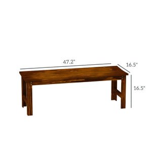 English Elm Garden Outdoor Bench Slatted Hdpe Two Person Patio Seat Weather Resistant Matte T3971P445044