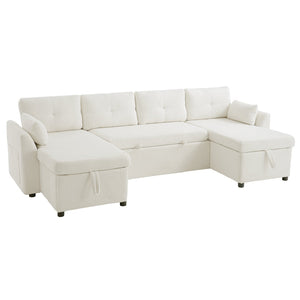 English Elm Swivel Barrel Accent Chair Chenille Tufted Round Club Seat for Living Room Lounge Beige N719S002210A