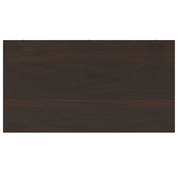 English Elm Warm Shaker 5 Shelf Bookcase Brown Pine - Handcrafted Tobacco Finish, Adjustable Shelves, 72" H Functional Style B136P238625