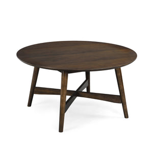 English Elm Christopher Knight Home® - COFFEE Modern Grey Round MDF Coffee Table 39.5" x 39.5" x 5" Minimalist Durable Accent Table 68678.00