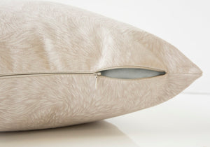 English Elm Pillows, 18X18 Square Decorative Throw, Soft Beige Hypoallergenic Accent For Sofa, Couch, Bedroom B2710P218746-GIGA