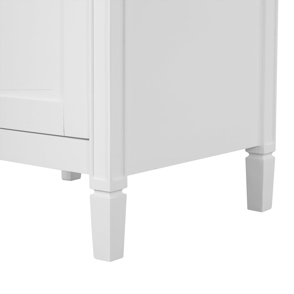 English Elm 20" Modern Bathroom Vanity with Ceramic Sink, Soft-Close Door, U-Shaped Adjustable Shelf & Door Storage Rack for Small Spaces N729P299364K
