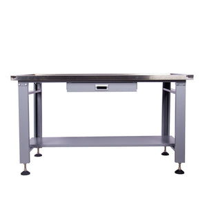 English Elm 59" Stainless Steel Mechanic Teardown Table with Drain Hole and 1000 Lb Capacity W5675S00001