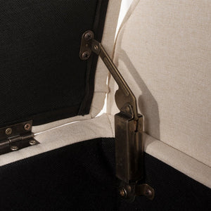 English Elm Jacqueline Tufted Roll Arm Storage Bench Birch Frame Polyester Entryway Seating B2719P238458