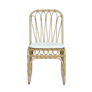 English Elm 5 Piece Outdoor Acacia Wood Dining Set with Woven Rattan Chairs for Patio N762S000009AAN