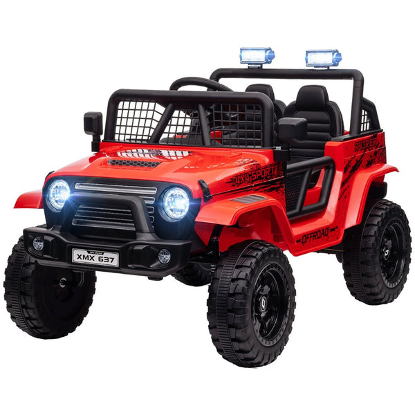 English Elm Qaba 12v Toddler Electric Motorcycle with Twist Throttle Rear Suspension Training Wheels Red W2225P249880