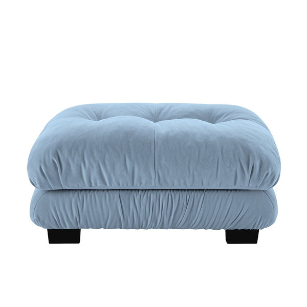 English Elm 27 Chenille Upholstered Ottoman Modular Footrest with Solid Wood Frame for Living Room W714P299230