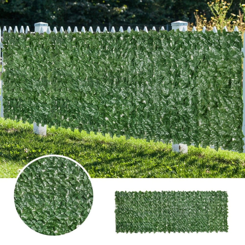 English Elm Outsunny Artificial Grass Wall Panels, 118" X 39" Lifelike Greenery For Privacy & Decor Solutions W2225P217554-GIGA