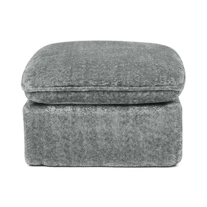 English Elm 107'' Boucle Modular Sectional Sofa Deep Cloud Cushions Reversible Chaise Living Room Grey W1413S00164