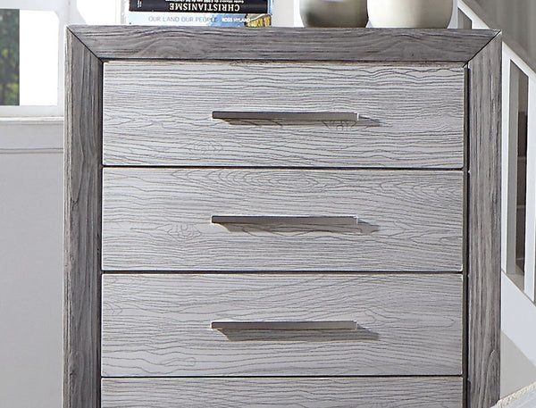 English Elm 1pc Crocodile-Embossed Chest with Diamond-Crusted Handles, Silver-Lined Panels, Glam Contemporary Appeal Gray 39 L x 20 W x 53 H B2741P369365