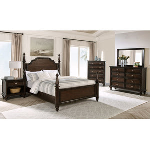 English Elm Berwick Eight Drawer Oak Veneer Dresser with Gunmetal Hardware for Classic Bedrooms B062P440098