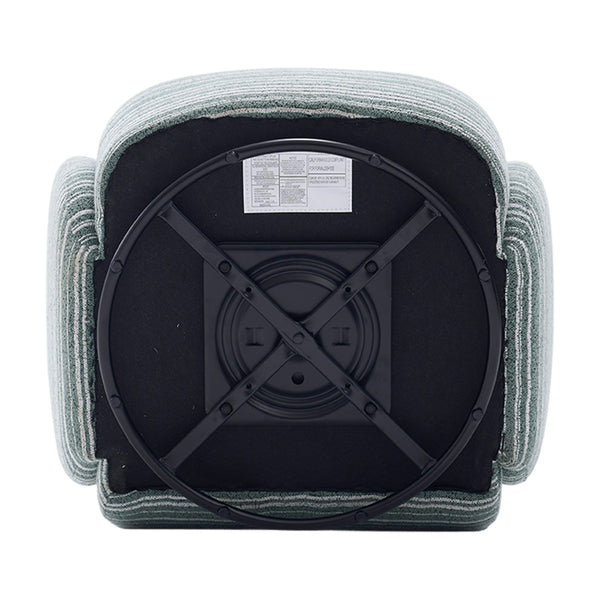 English Elm Modern 360° Swivel Boucle Armchair with High-Resilience Sponge, 550lb Capacity, Cozy Lounge Accent Chair Mint Green W395P355484