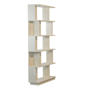 English Elm 31.5" Tall 5-tier Mdf Bookcase Slim Open Shelving Unit for Office Bedroom Living Room White W2899P444154
