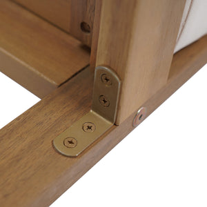 English Elm Christopher Knight Home® - Outdoor Acacia Wood Barstool set brings rustic-modern charm, durable solid wood, water-resistant cushions, easy assembly Light beige,Light Brown 43 L x 24.25 W x 11.5 H N776P285374L