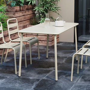 English Elm Sella Long Outdoor Dining Table – Waterproof, Versatile, Stylish For Balconies, Courtyards, And Patios W3318P306391-GIGA