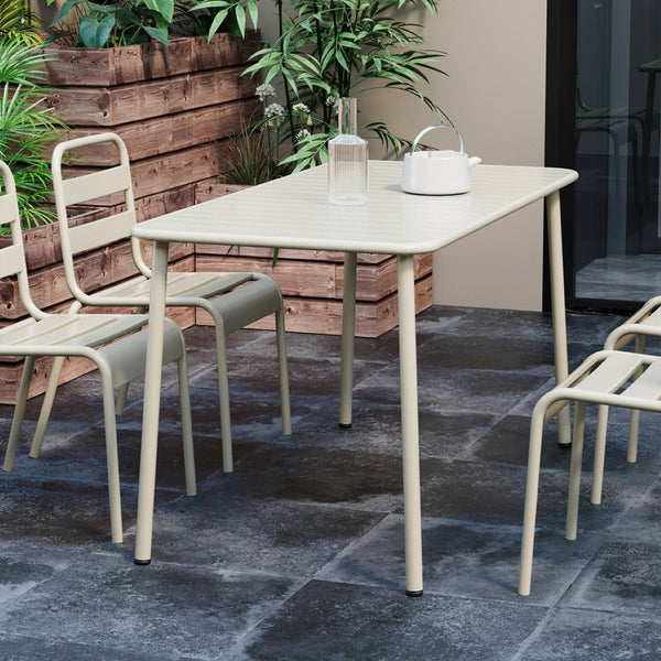 English Elm Sella Long Outdoor Dining Table – Waterproof, Versatile, Stylish For Balconies, Courtyards, And Patios W3318P306391-GIGA