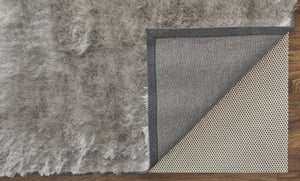 Feizy Rugs Indochine Plush Hand-tufted Polyester Shag Rug - Luxurious High Pile For Contemporary Spaces Gray,Silver Polyester 4944550fpla000e04
