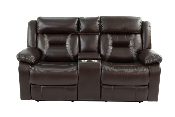 English Elm Modern Power Reclining Loveseat and Chair Set Leatherette Tufted Living Room Sofa B011S02440