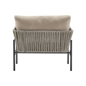 English Elm Christopher Knight Home® - [Set Of 2] 36" Beige Iron Lounge Chairs With Plush Cushions & Rope Weave, Perfect For Indoor/Outdoor N767P237035G_2