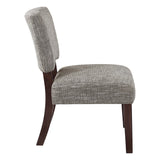 OSP Home Furnishings Jasmine Accent Chair Speckled Charcoal