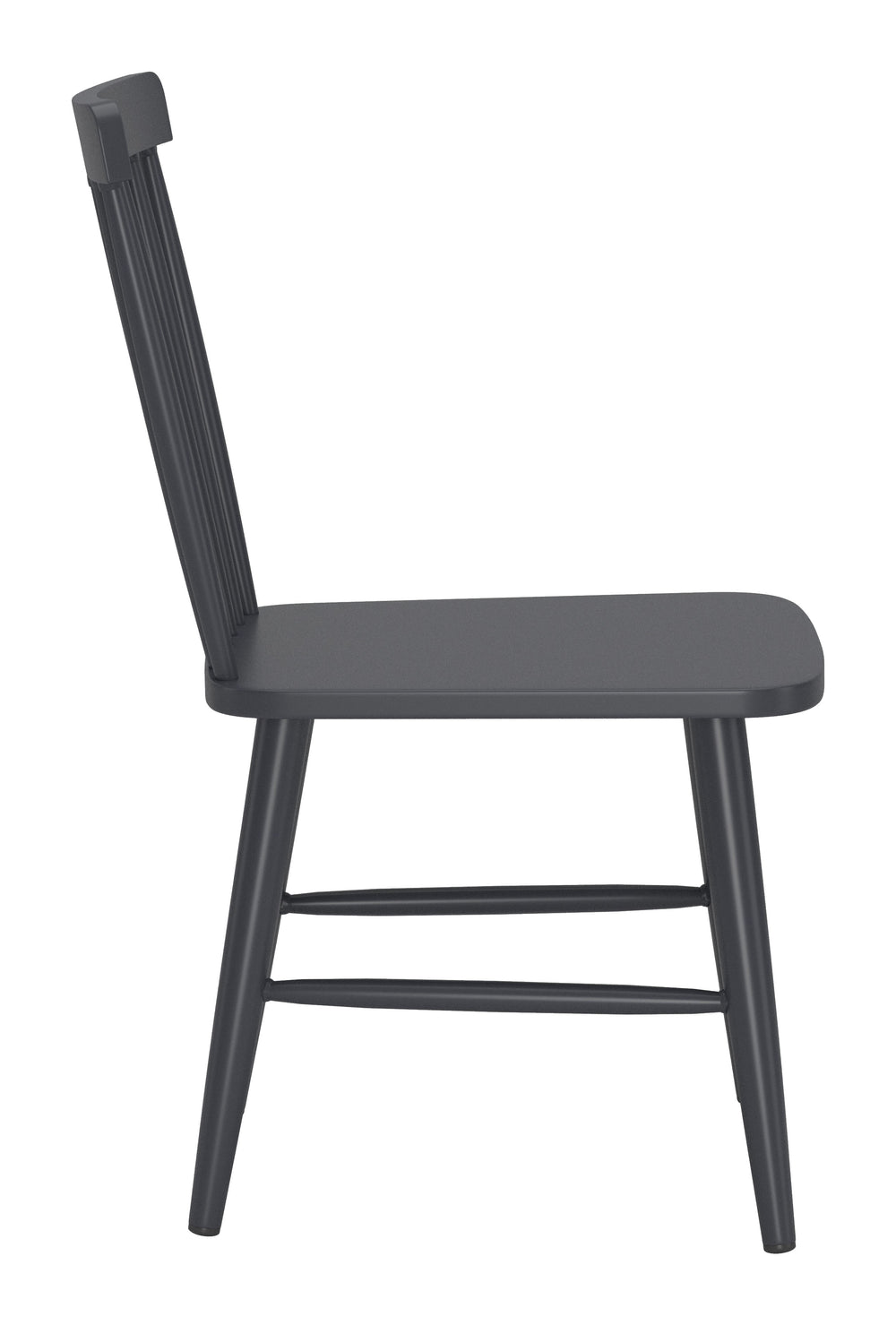 Zuo Modern Zeilen Dining Chair Set Of 2 - Modern, Versatile Aluminum Seating For Chic Home Décor & Style Black Aluminum 704085-zuo-modern
