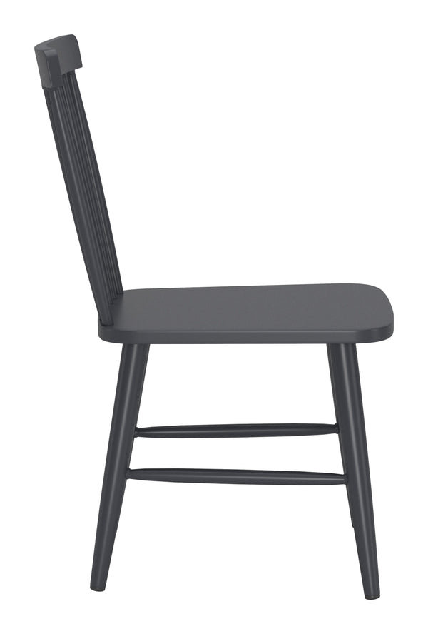 Zuo Modern Zeilen Dining Chair Set Of 2 - Modern, Versatile Aluminum Seating For Chic Home Décor & Style Black Aluminum 704085-zuo-modern