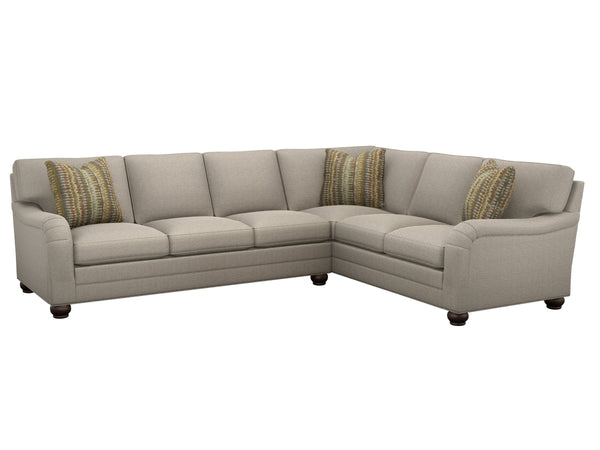 Lexington Bristol Contemporary Sectional with Deep Seating and Tailored Upholstery for Living Rooms 6300-50S-72
