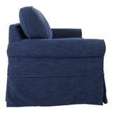 OSP Home Furnishings Ashton Loveseat Navy