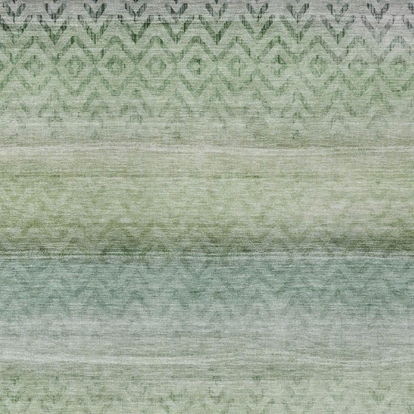 HomeRoots 5' X 8' Teal Blue Geometric Area Rug - Stylish, Washable Indoor/Outdoor Design for High-Traffic Spaces 630052